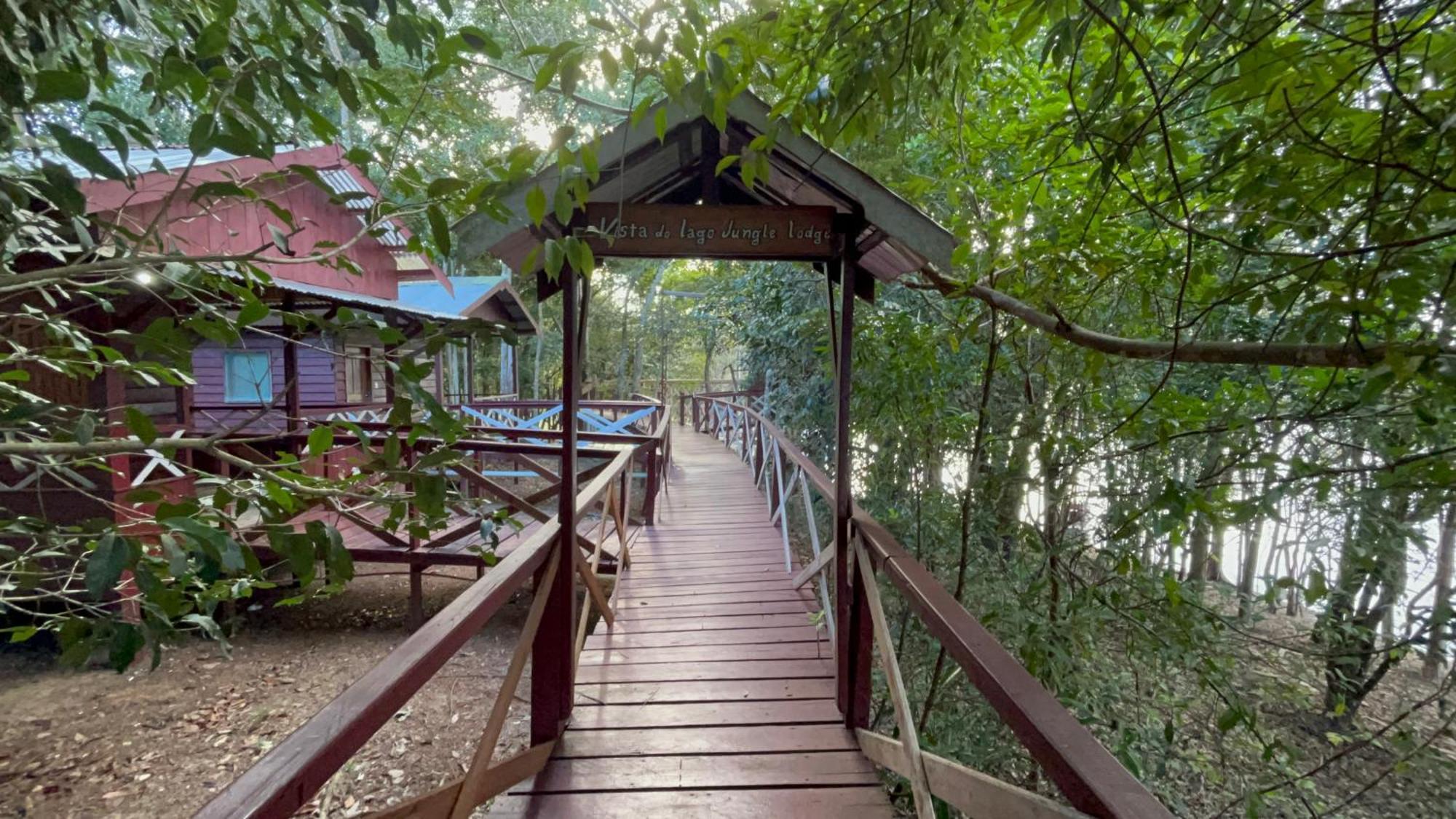 Vista Do Lago Jungle Lodge Cajual Luaran gambar
